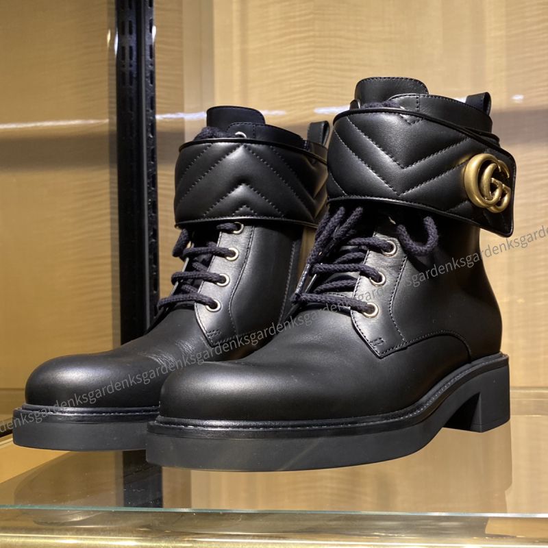 GUCCI☆ダブルG付き ウィメンズ アンクルブーツ☆すぐ届く！ (GUCCI