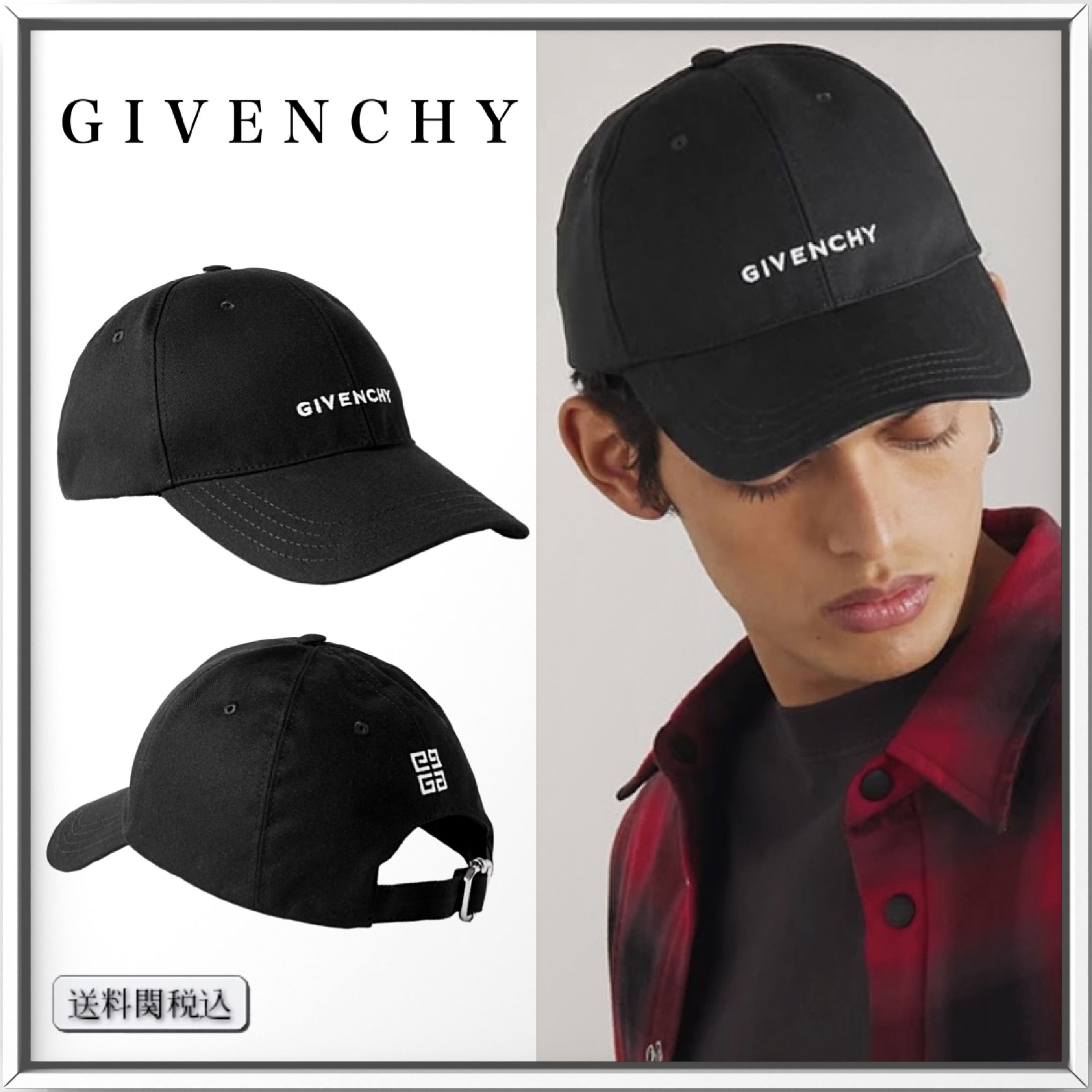 GIVENCHY ロゴ エンブロイダリー ベースボールキャップ 人気 (GIVENCHY