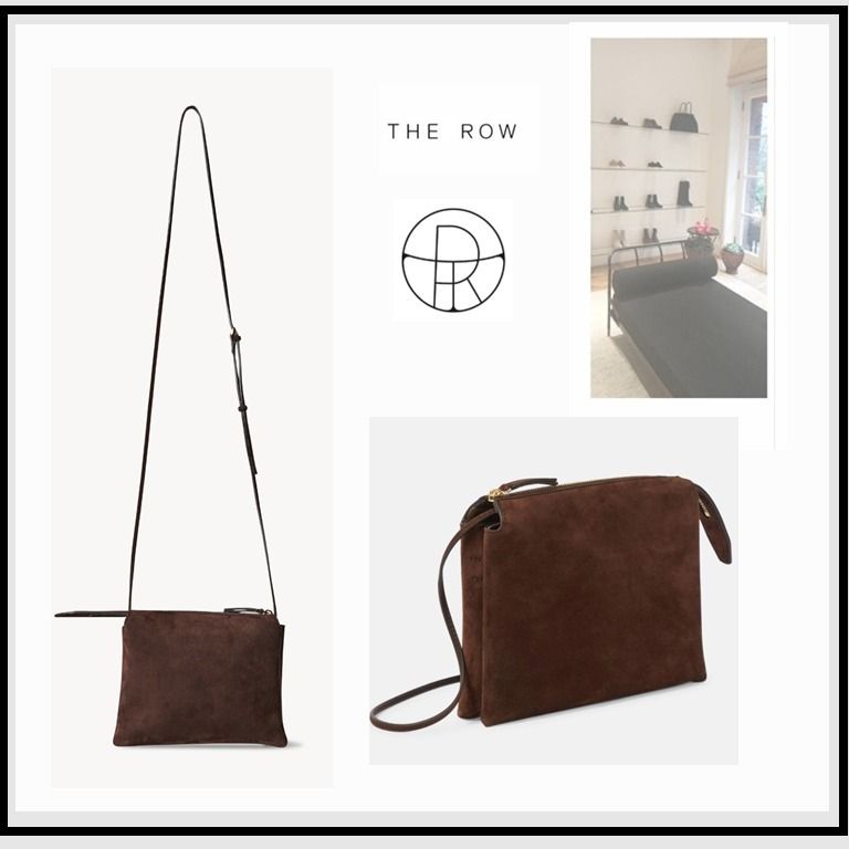 The Row】Nu Mini Twin Bag ☆スエード☆ダークブラウン♪ (The Row