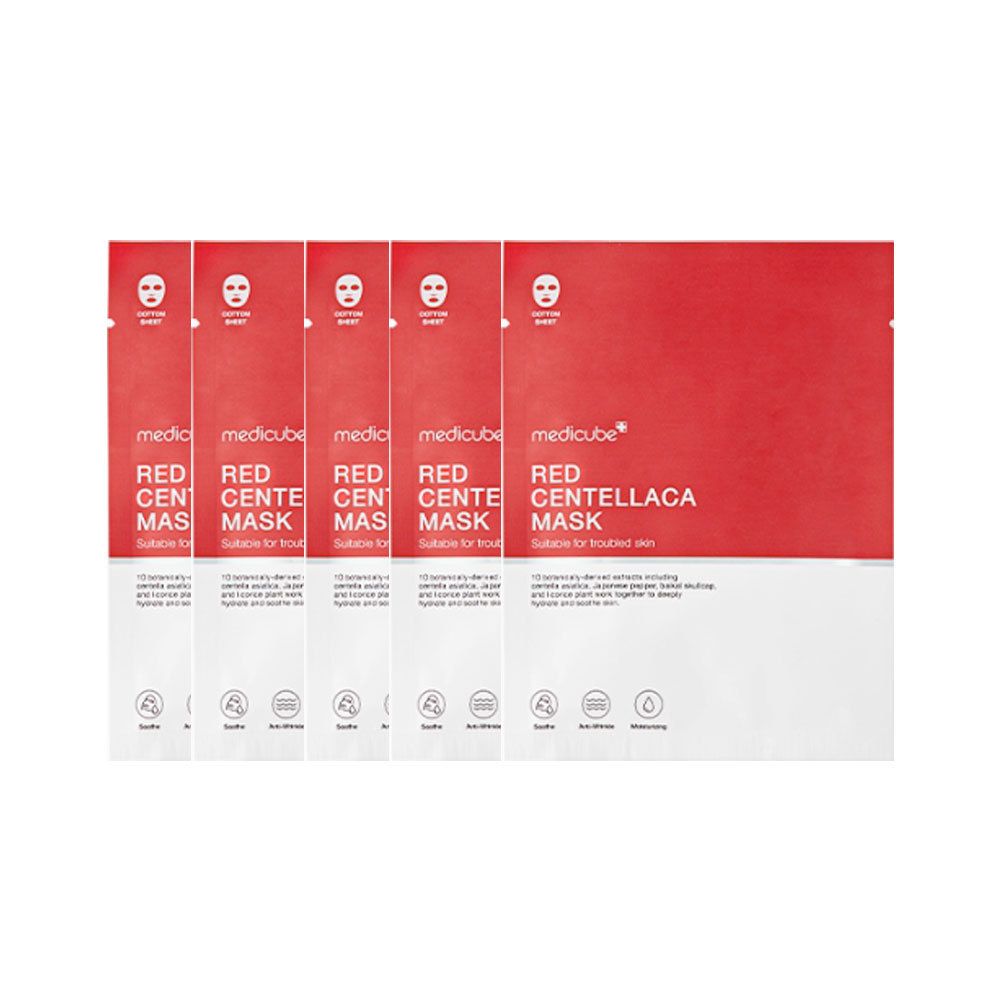 メディキューブ [MEDICUBE] RED CENTELLACA MASK 25g X 5枚 (medicube