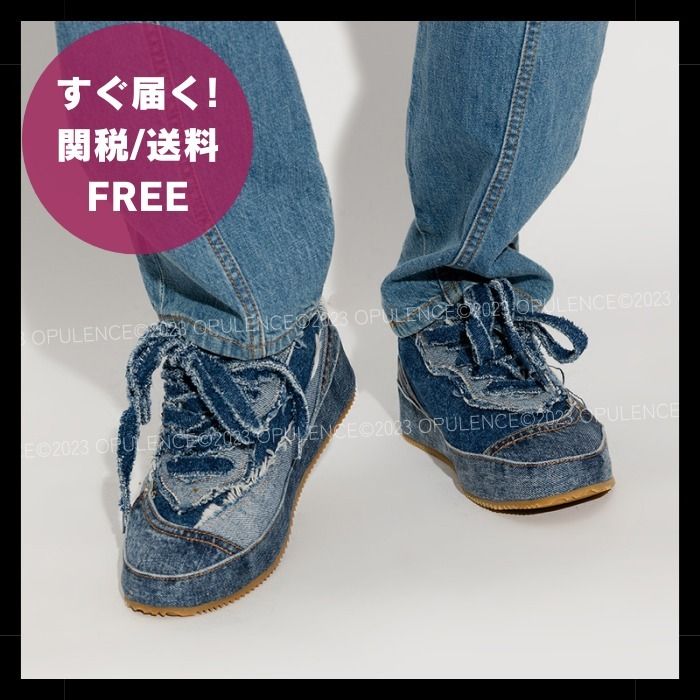 LOEWE ロエベ セール デニム シューズ/スニーカー ブルー/黒/白 (LOEWE