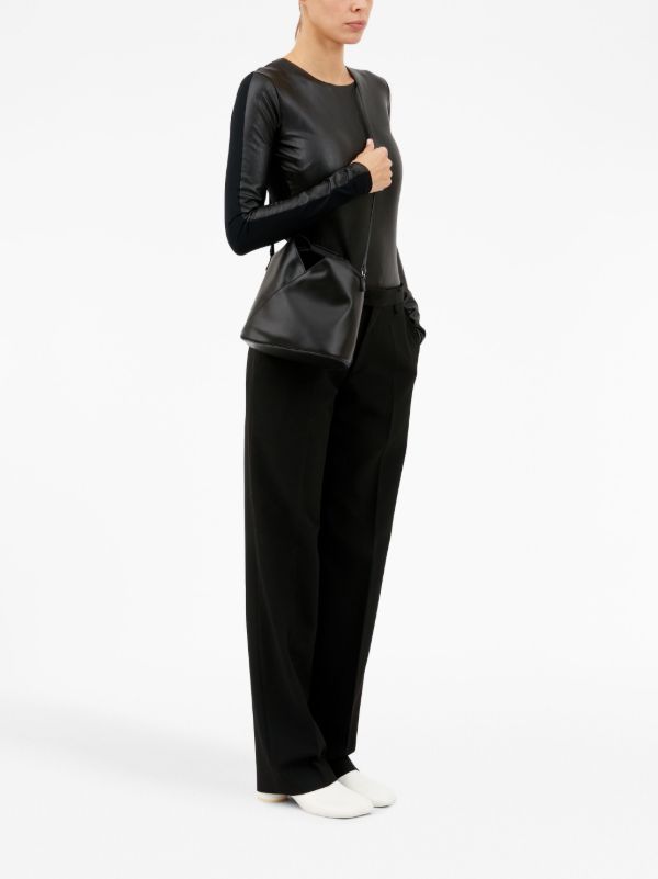 MM6 Maison Margiela Japanese Leather Tote Bag | Black | FARFETCH