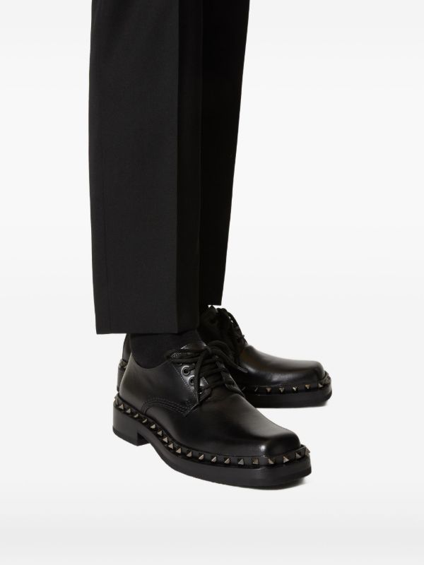 Valentino Garavani ロックスタッズ ダービーシューズ | ブラック