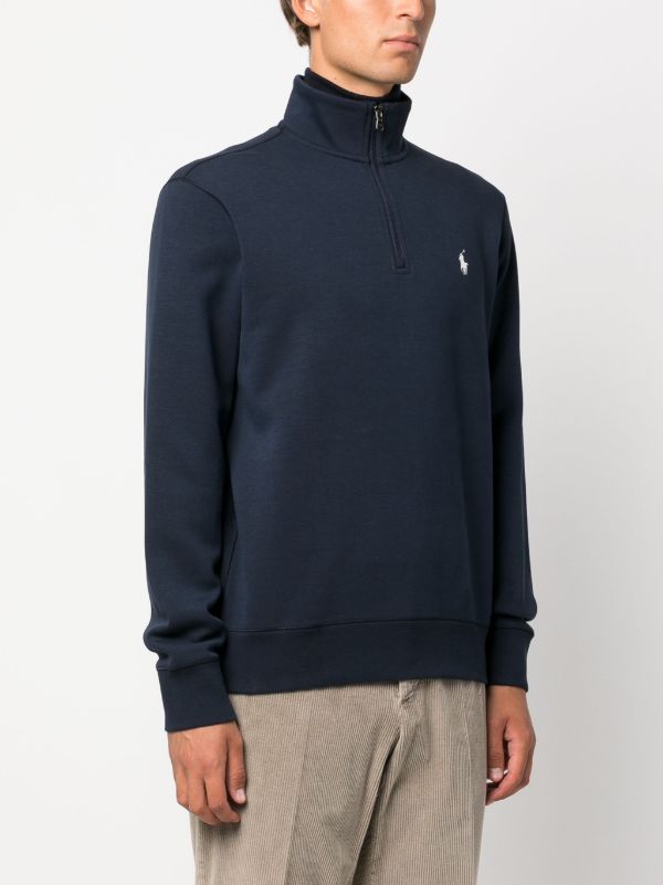 Polo Ralph Lauren Polo Pony high-neck Sweatshirt | Blue | FARFETCH