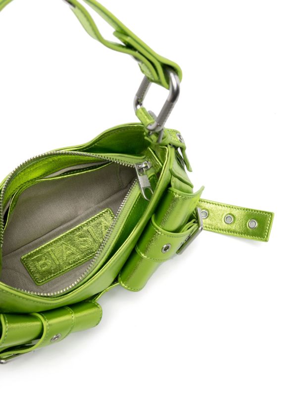BIASIA Y2K レザーショルダーバッグ S | グリーン | FARFETCH JP