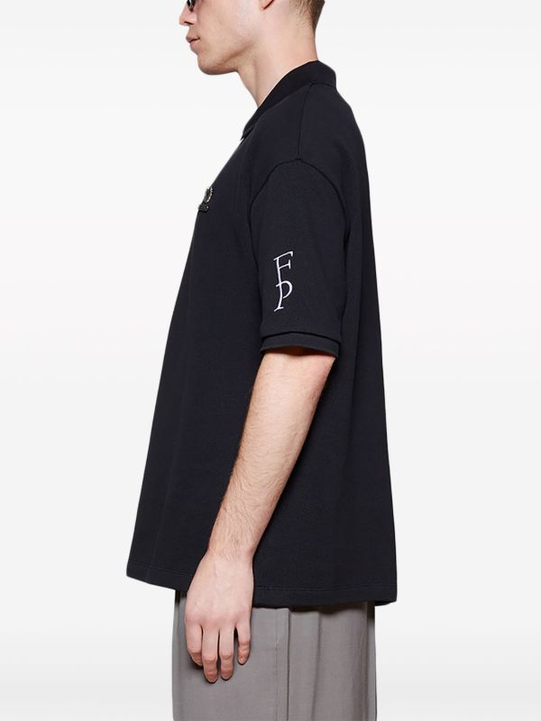 Raf Simons ロゴ ポロシャツ | ブラック | FARFETCH JP