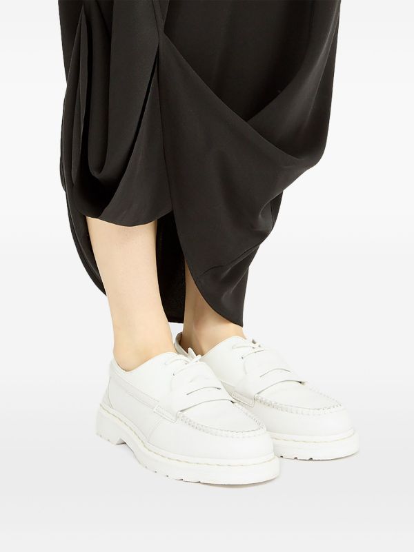 MM6 Maison Margiela x Dr Martens Leather Loafers | White | FARFETCH
