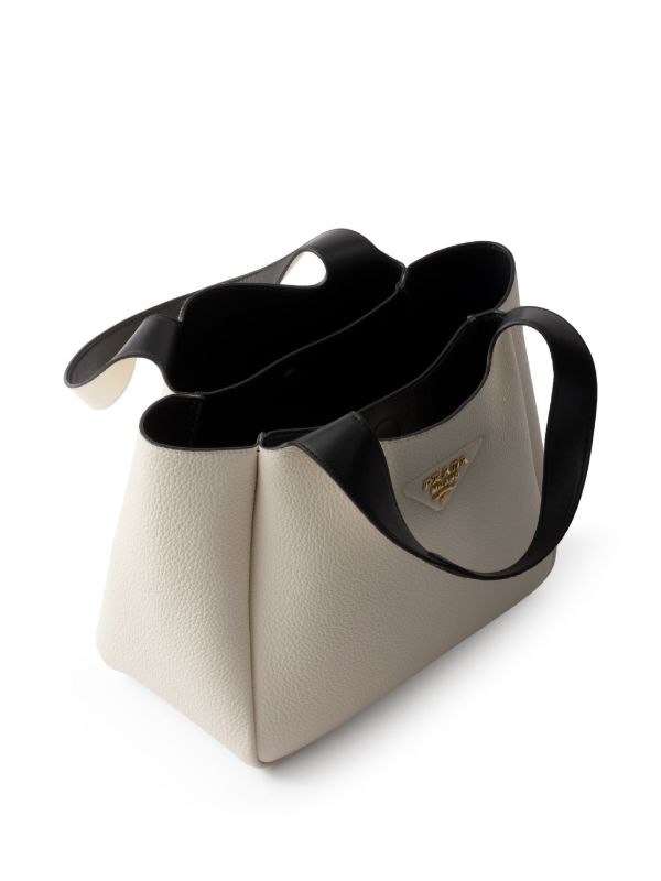 Prada レザーハンドバッグ | ホワイト | FARFETCH JP