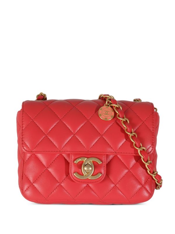 CHANEL Pre-Owned スクエア クラシック フラップ ショルダーバッグ