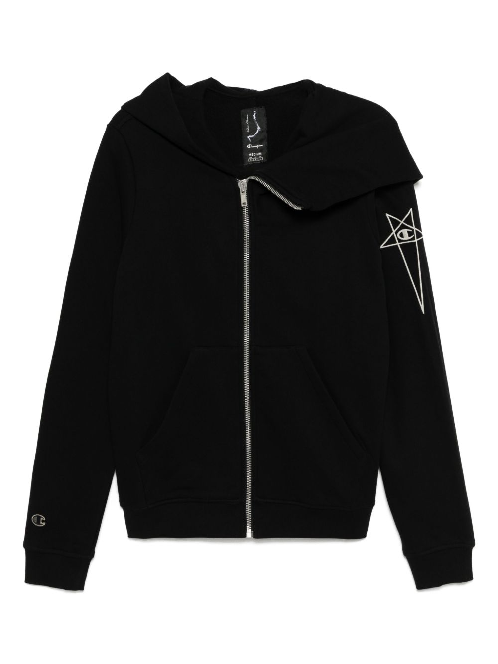 Rick Owens X Champion Mountain Hoodie | Black | FARFETCH