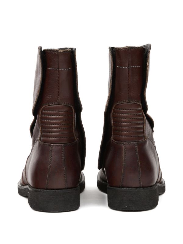 MM6 Maison Margiela チャンキーヒール アンクルブーツ | ブラウン