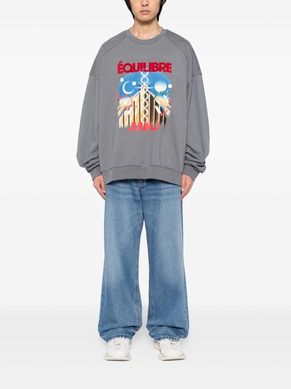Juun.J graphic-print Sweatshirt | Grey | FARFETCH