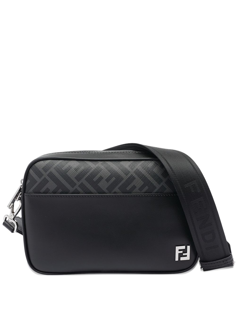 FENDI FF-logo Zip Bag | Black | FARFETCH