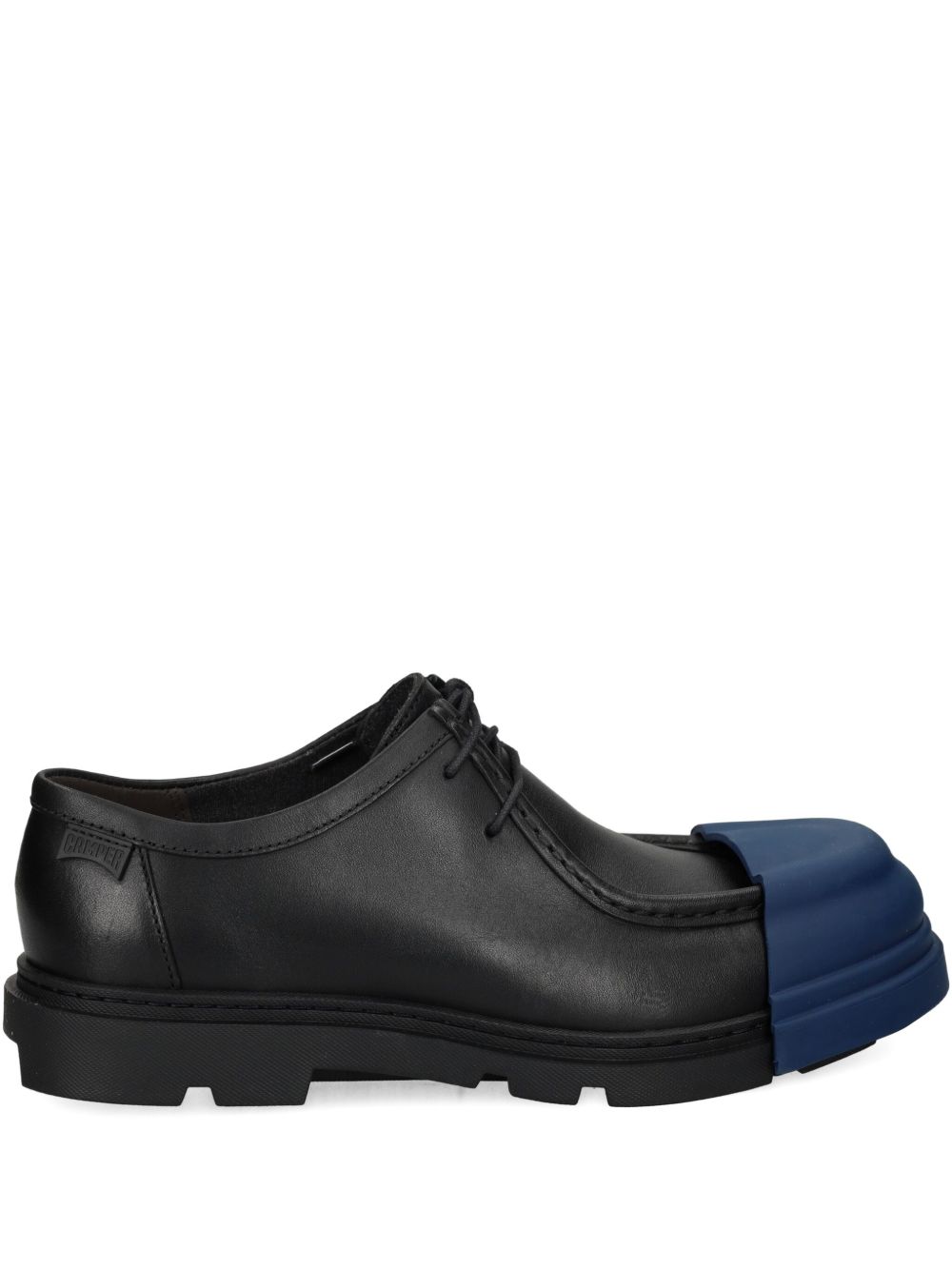 Camper Junction Leather rubber-toe Cap Shoes | Black | FARFETCH