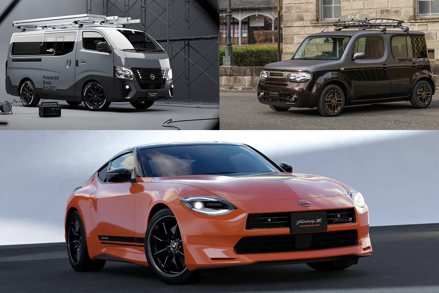 東京オートサロン2023の日産ブースは「Z」に「キャラバン」「キューブ