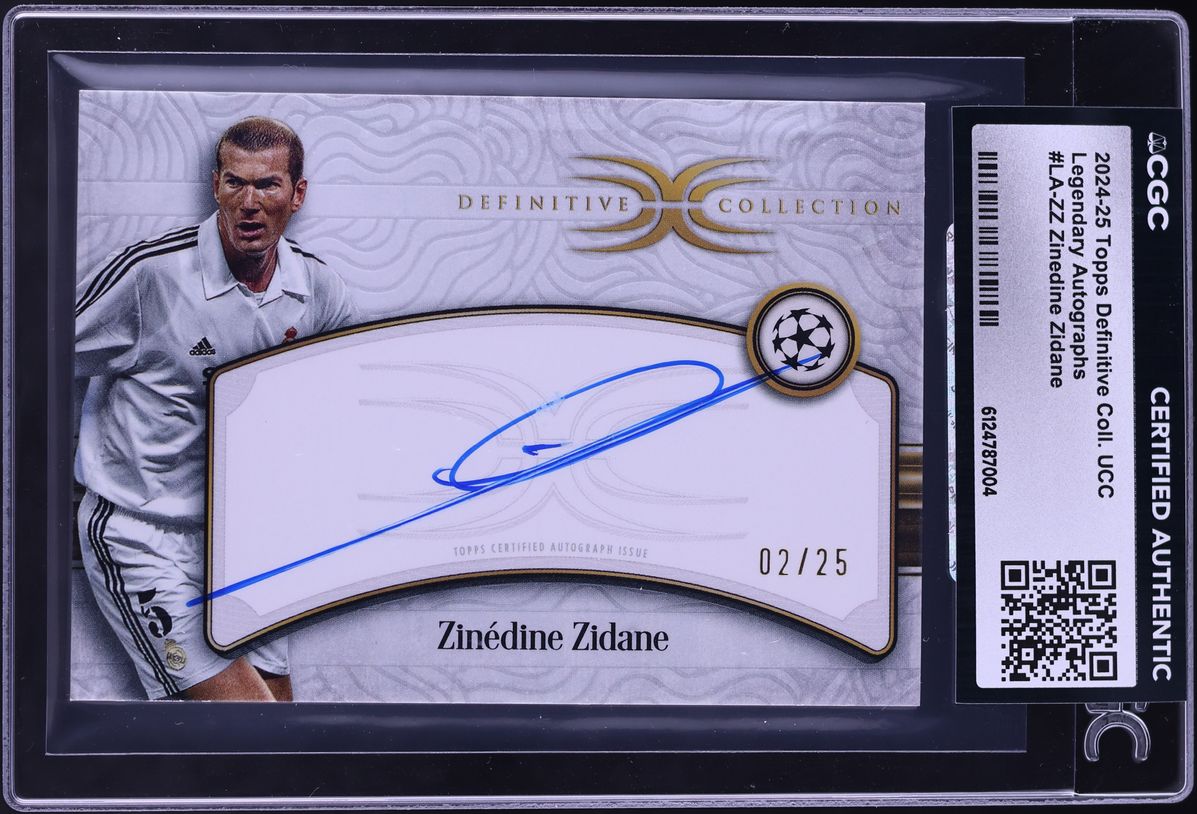 2024 Topps Definitive Collection UCC Legendary Zinedine Zidane