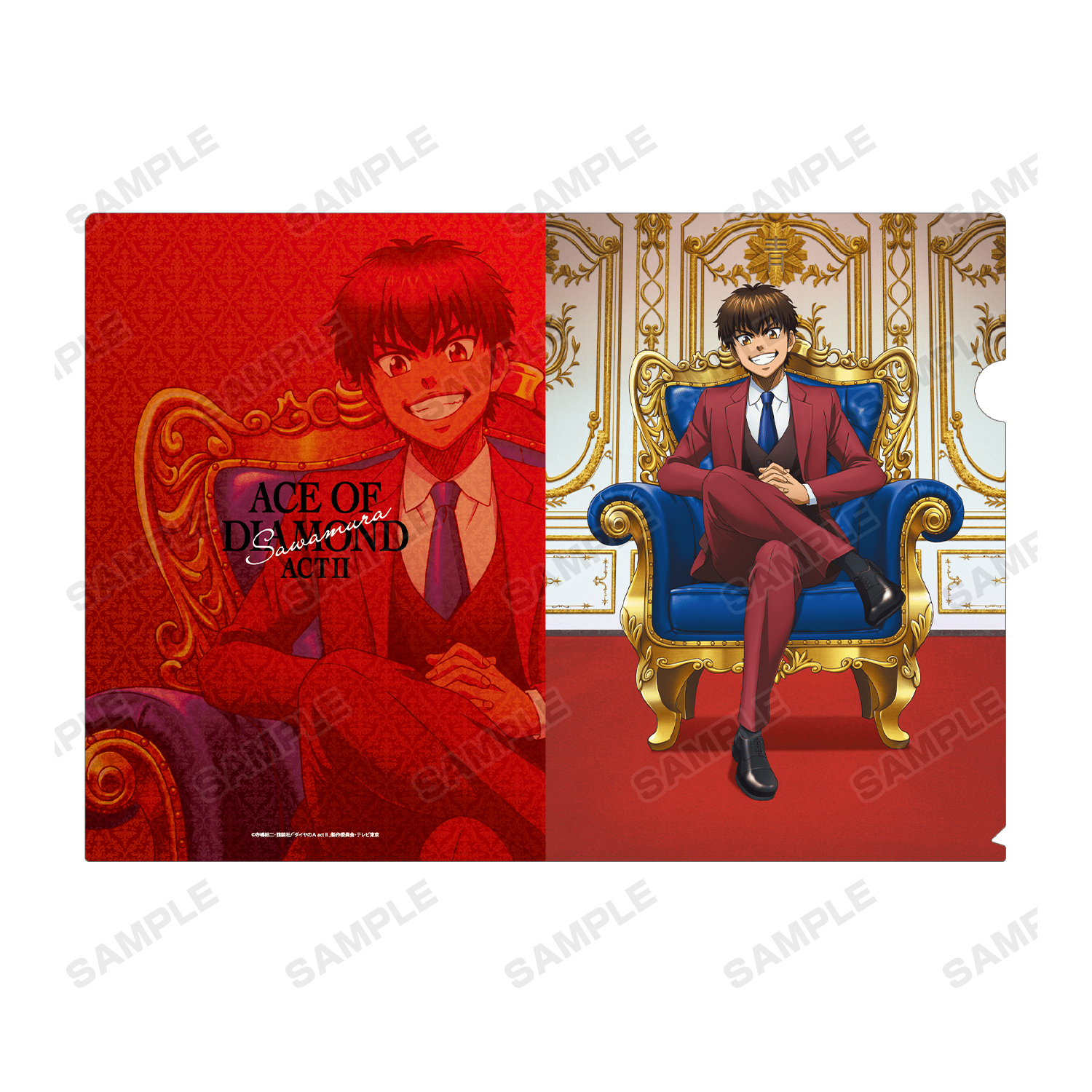 ダイヤのA actⅡ_描き下ろしイラスト 沢村栄純 玉座ver. クリア