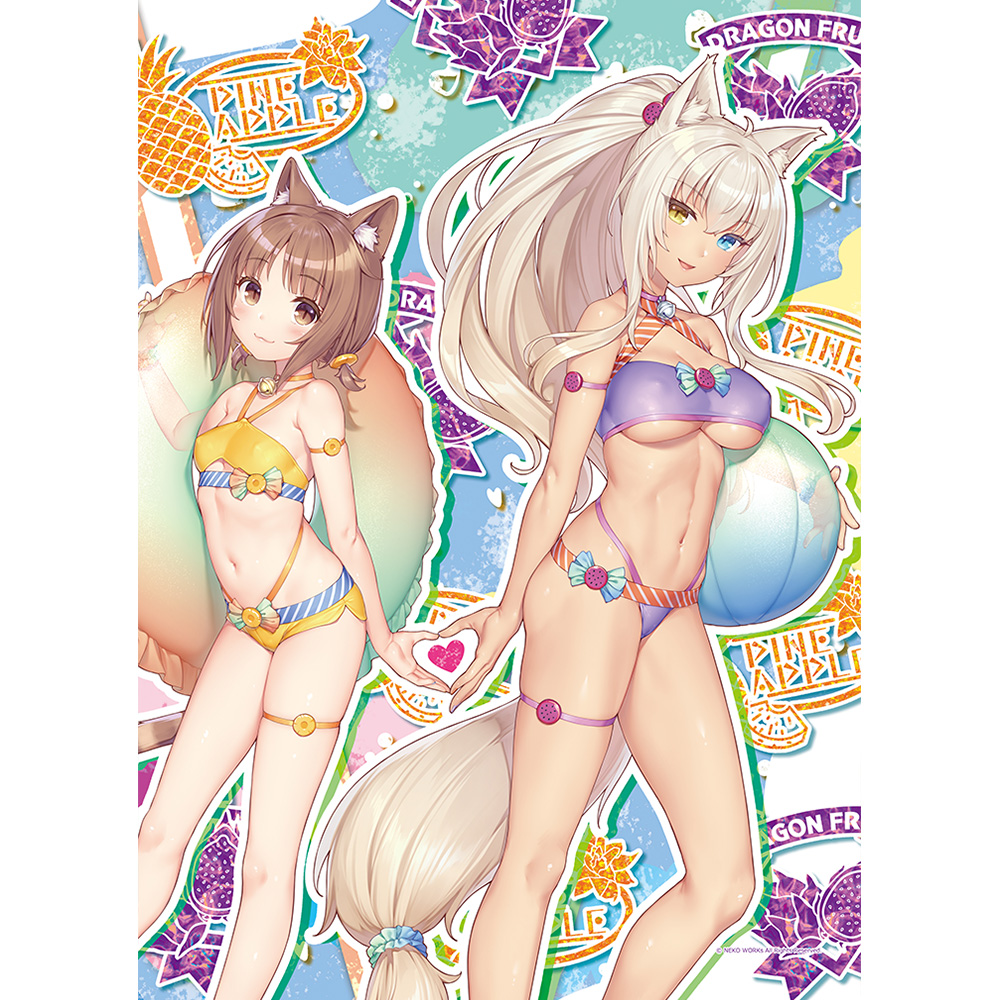 ネコぱら_B2タペストリー（アズキ＆ココナツ／水着）Wスエード | 公式