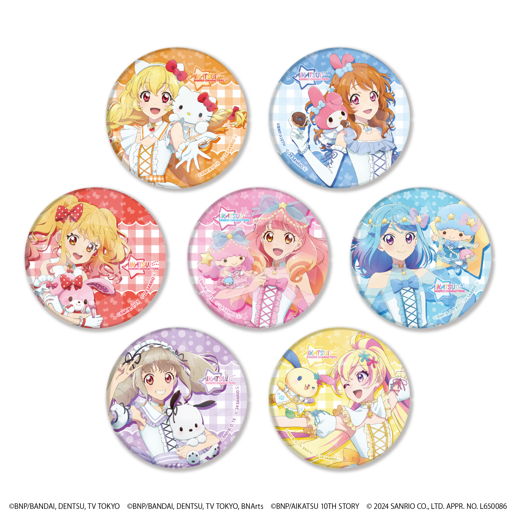 アイカツ！シリーズ×サンリオキャラクターズ_(65mm)_ホログラム缶