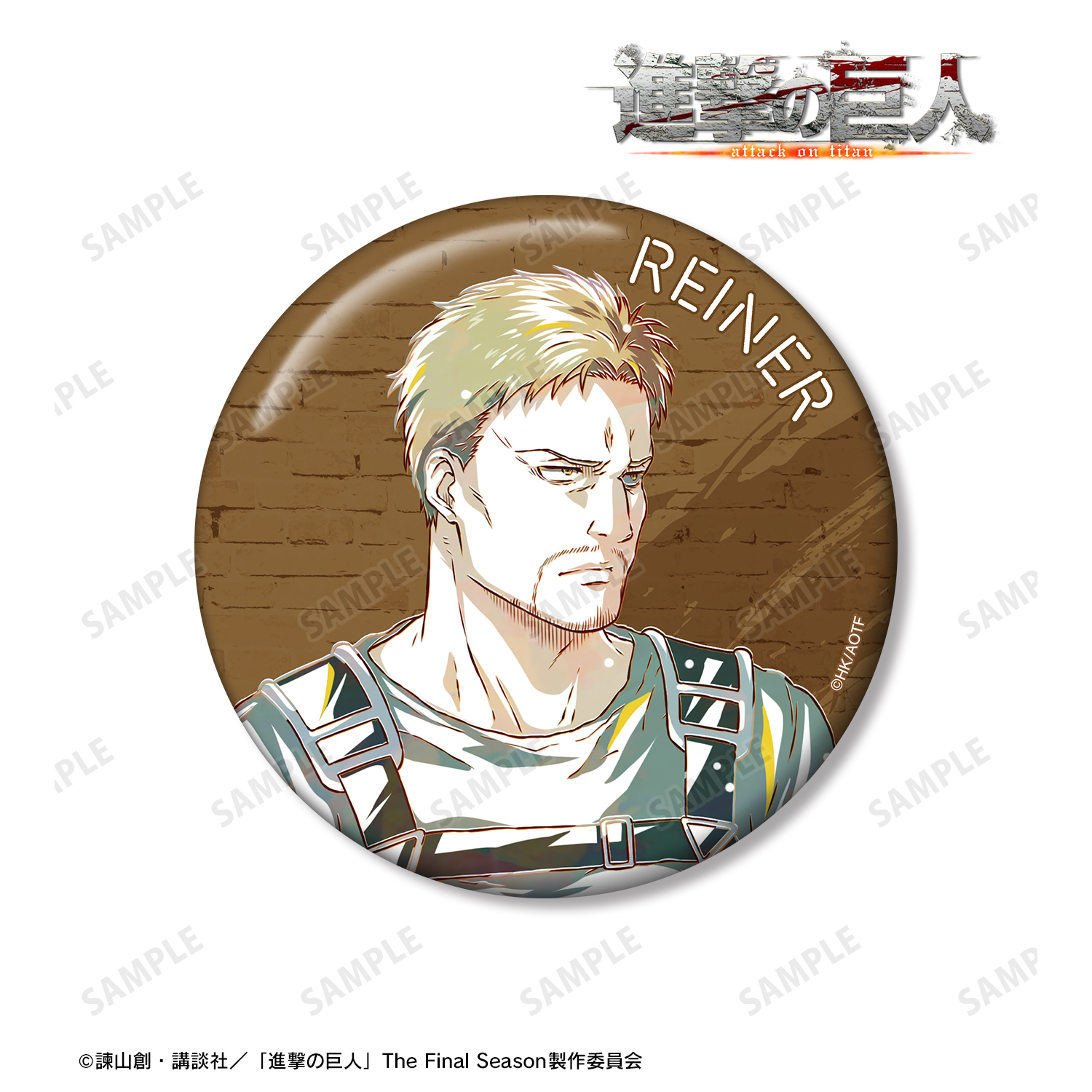 進撃の巨人_ライナー Ani-Art 第4弾 100mm缶バッジ | 公式グッズ
