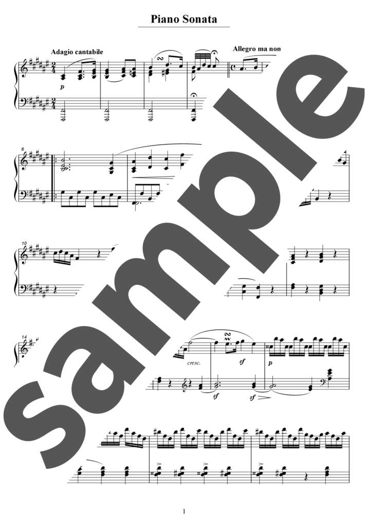 ピアノ楽譜】SWEET MEMORIES / 松田聖子（ソロ / 上級）