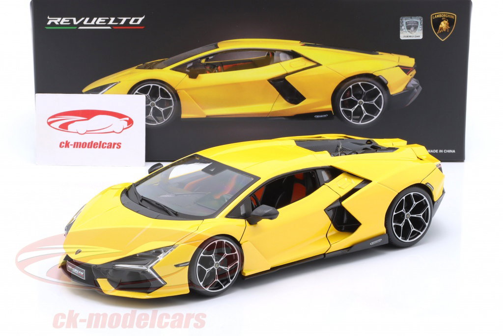 Maisto 1:18 Lamborghini Revuelto Hybrid 建設年 2023 黄色 31463
