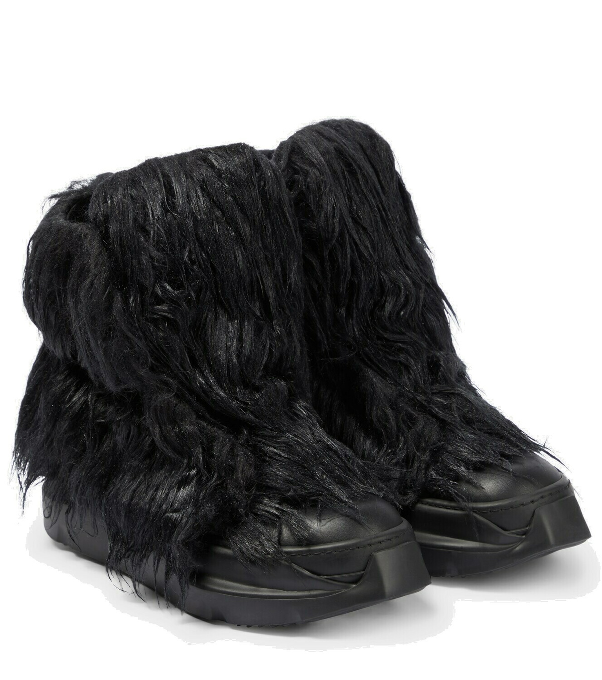 Rick Owens - DRKSHDW Abstract faux fur sneakers Rick Owens