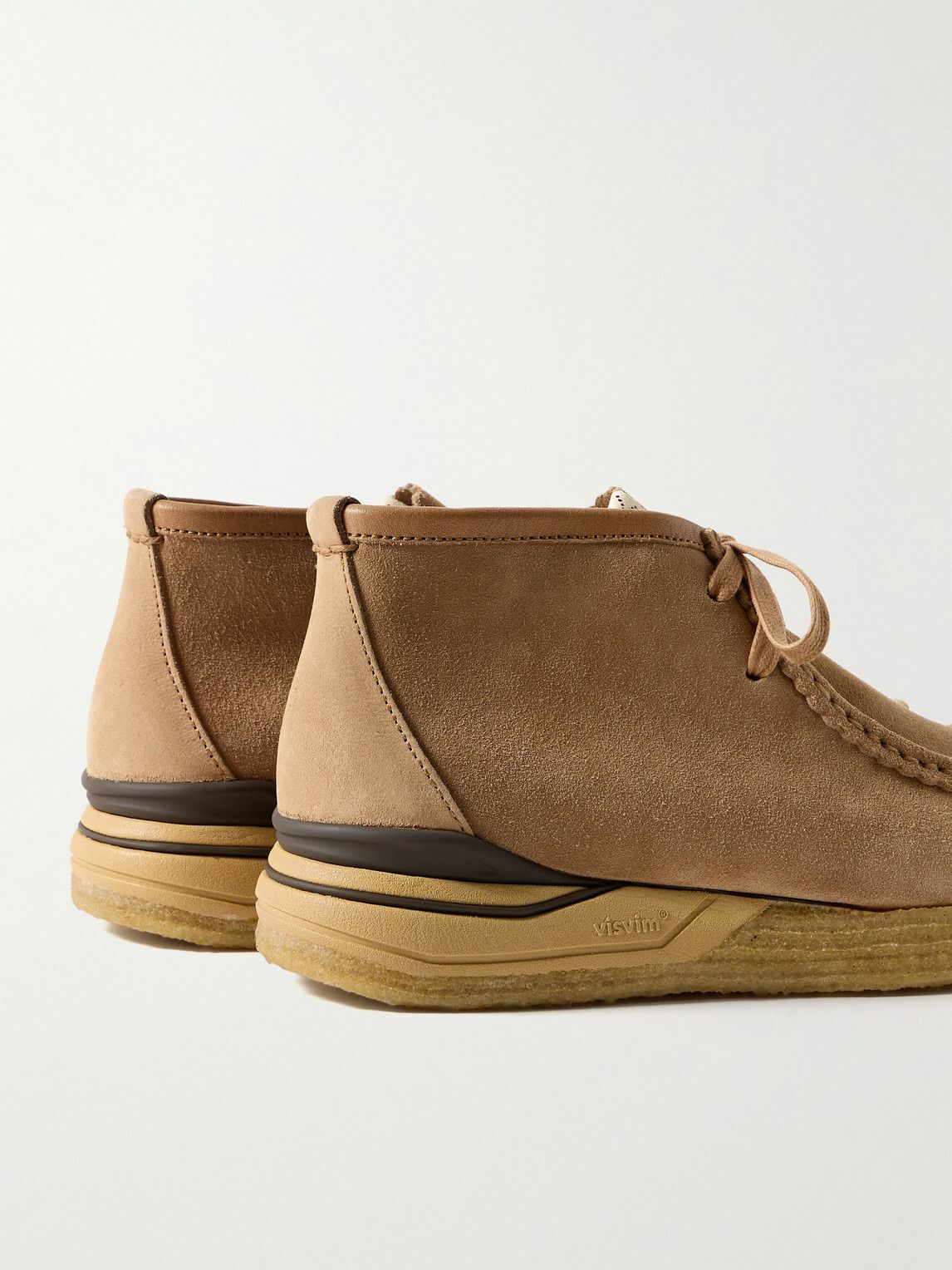 Visvim - Beuys Trekker-Folk Leather-Trimmed Suede Desert Boots