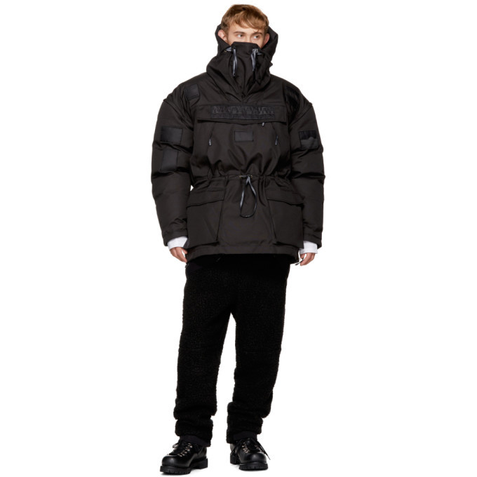 NAPA by Martine Rose Black Skidoo Common Pullover Anorak Napapijri