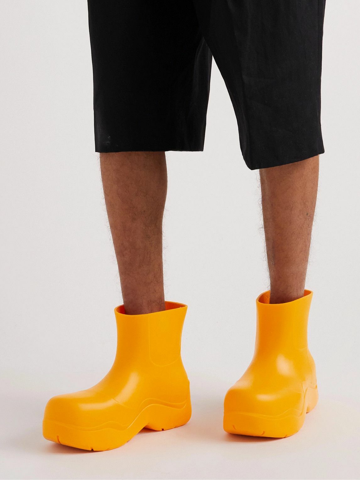 Bottega Veneta - Puddle Rubber Boots - Orange Bottega Veneta