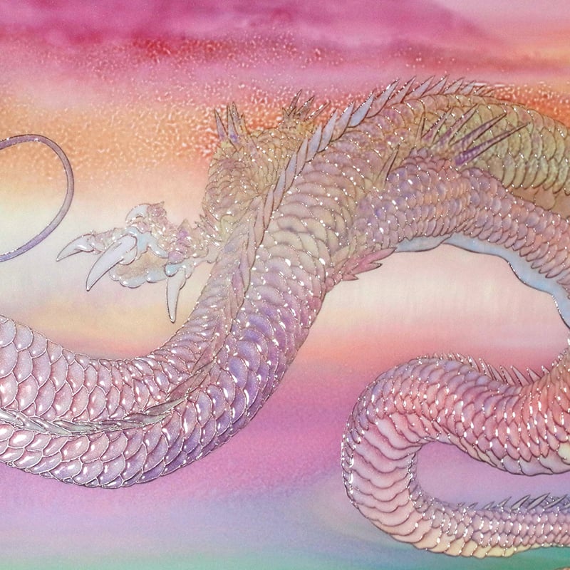 複製画・エンボスリトグラフ「富士越えの龍」 – 草場一壽工房 Museum Shop