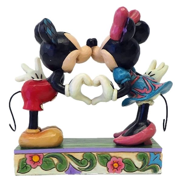 enesco ミッキー&ミニーハート フィギュア 高さ15.3cm DTR6014335 1個