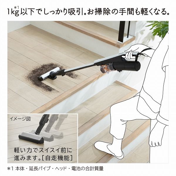日立 掃除機 コードレススティック PV-BS1L W ホワイト 日本製 軽量
