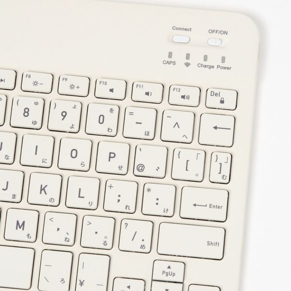 ワイヤレスキーボード ホワイト LAKOLE/ラコレ - アスクル