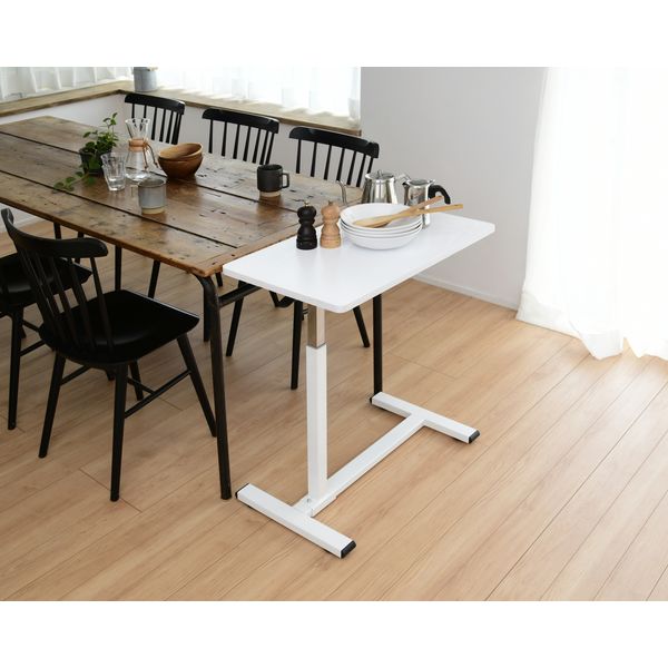 YAMAZEN レバー式昇降テーブル ／PCデスク 幅700×奥行400×高さ600