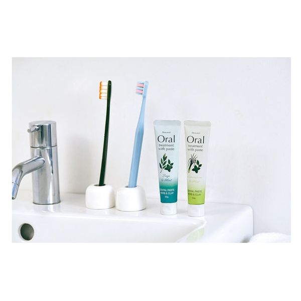 デンタルペースト50g ハーブ&クレイ セージ&ミント(日本製 天然由来 泥
