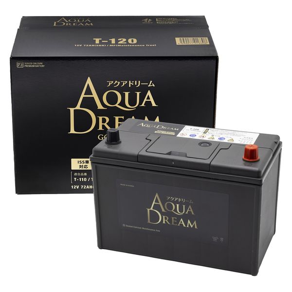 AQUA DREAM 国産車 アイドリングストップ車対応バッテリー GOLD