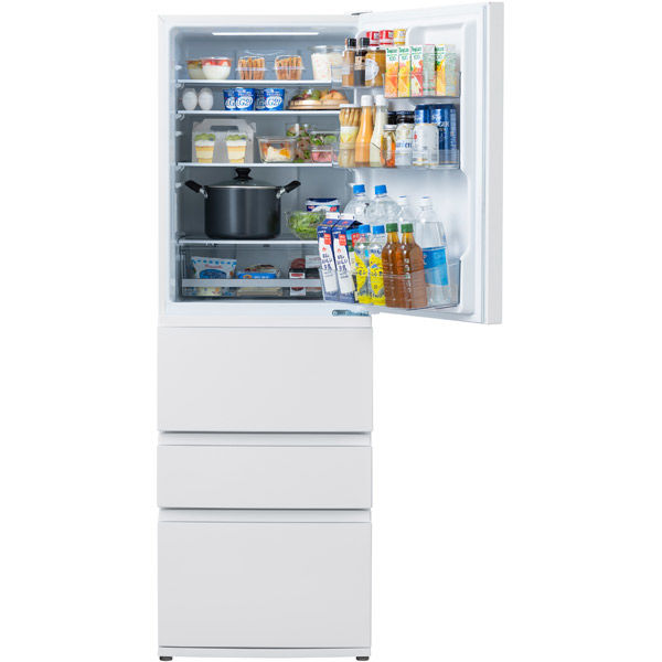 アイリスオーヤマ 冷凍冷蔵庫 371L IRSN-37A-W ホワイト 1台（直送品