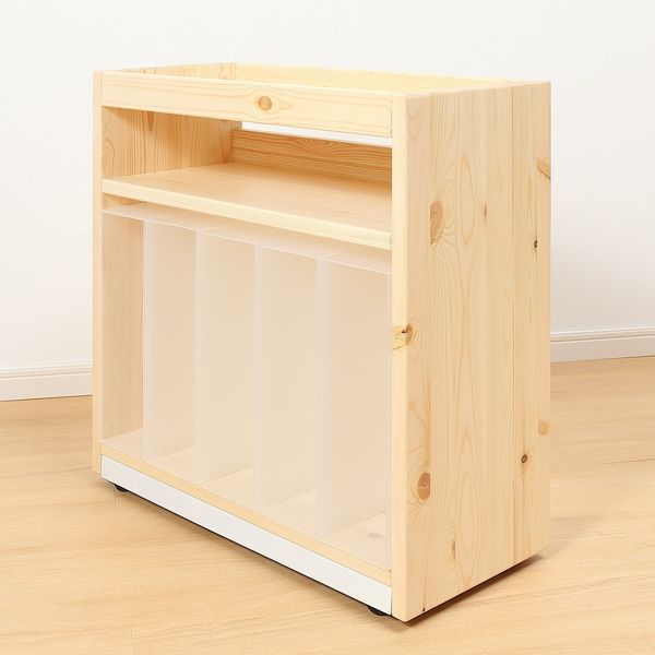 無印良品 パイン材デスクワゴン 幅24×奥行55×高さ57.5cm 良品計画