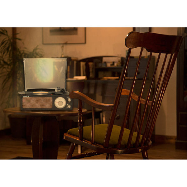 山善 昭和レトロ簡単コンパクトレコードプレーヤー a33644 1台（直送品