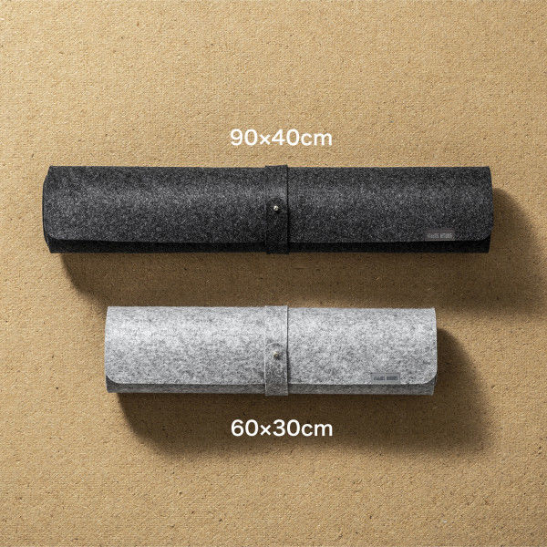 デスクマット（W900×D400mm）フェルト マウスパッド MPD-FLT1BK