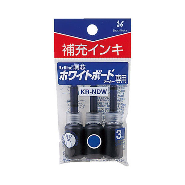 シヤチハタ 潤芯 ホワイトボードマーカー 補充インキ 青 KR-NDWアオ 1