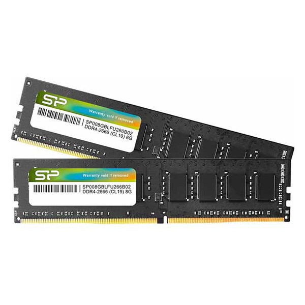 増設メモリ 8GBX2枚 DDR4 2666 シリコンパワー デスクトップ PC4-21300