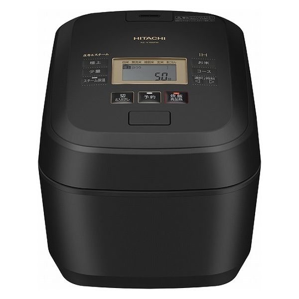日立 炊飯器 RZ-V100FM K フロストブラック 5.5合 圧力＆スチームIH