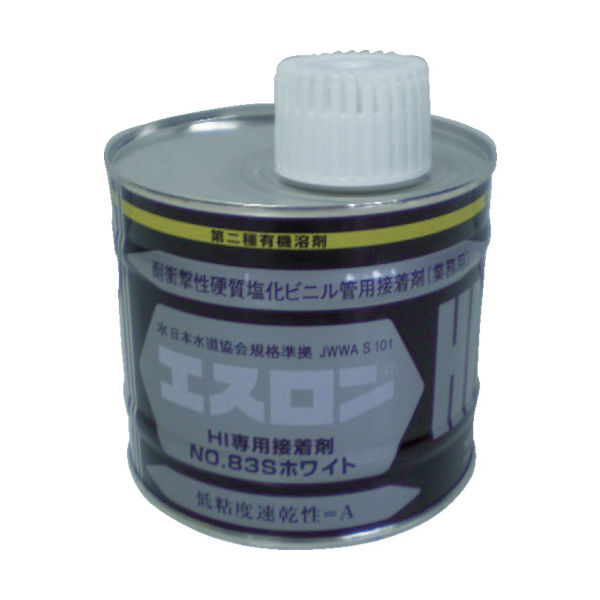 積水化学工業 エスロン 接着剤NO83Sホワイト 500g S835G 1缶 401-0353