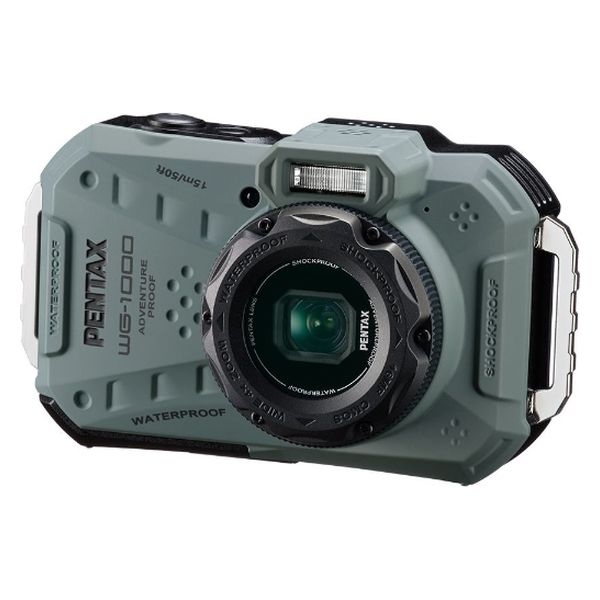 PENTAX 防水防塵 工事用 デジタルカメラ WG-1000 オリーブ 1台 - アスクル