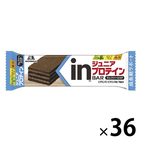inバー（インバー） ジュニアプロテイン ココア 1セット（1本×36