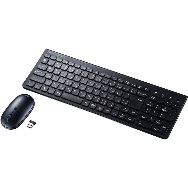 ワイヤレスキーボード 無線マウスセット パンタグラフ コンパクト