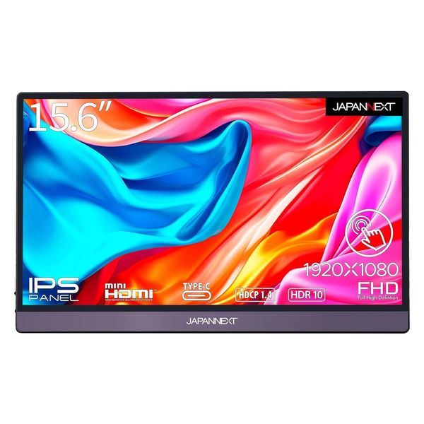 JAPANNEXT 15.6インチ タッチ機能搭載モバイルモニター JN-MD