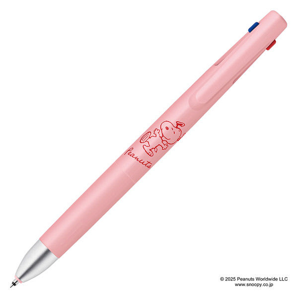 ゼブラ 3色ボールペン ブレン3C 0.5mm スヌーピー2 コーラルピンク